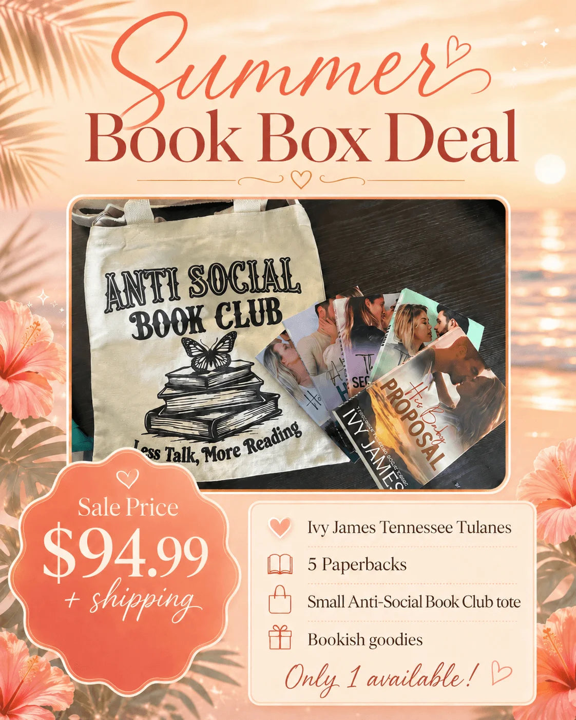 Ivy James Tennessee Tulanes Summer Book Box