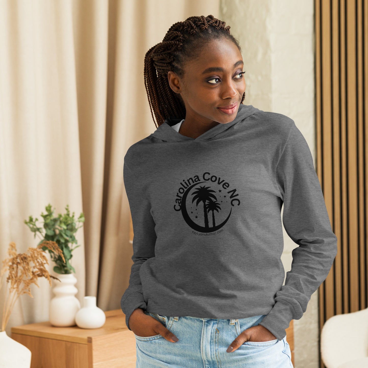 Hooded long-sleeve tee - FEATURING OUR FAVORITE FICTIONAL TOWN CAROLINA COVE NC