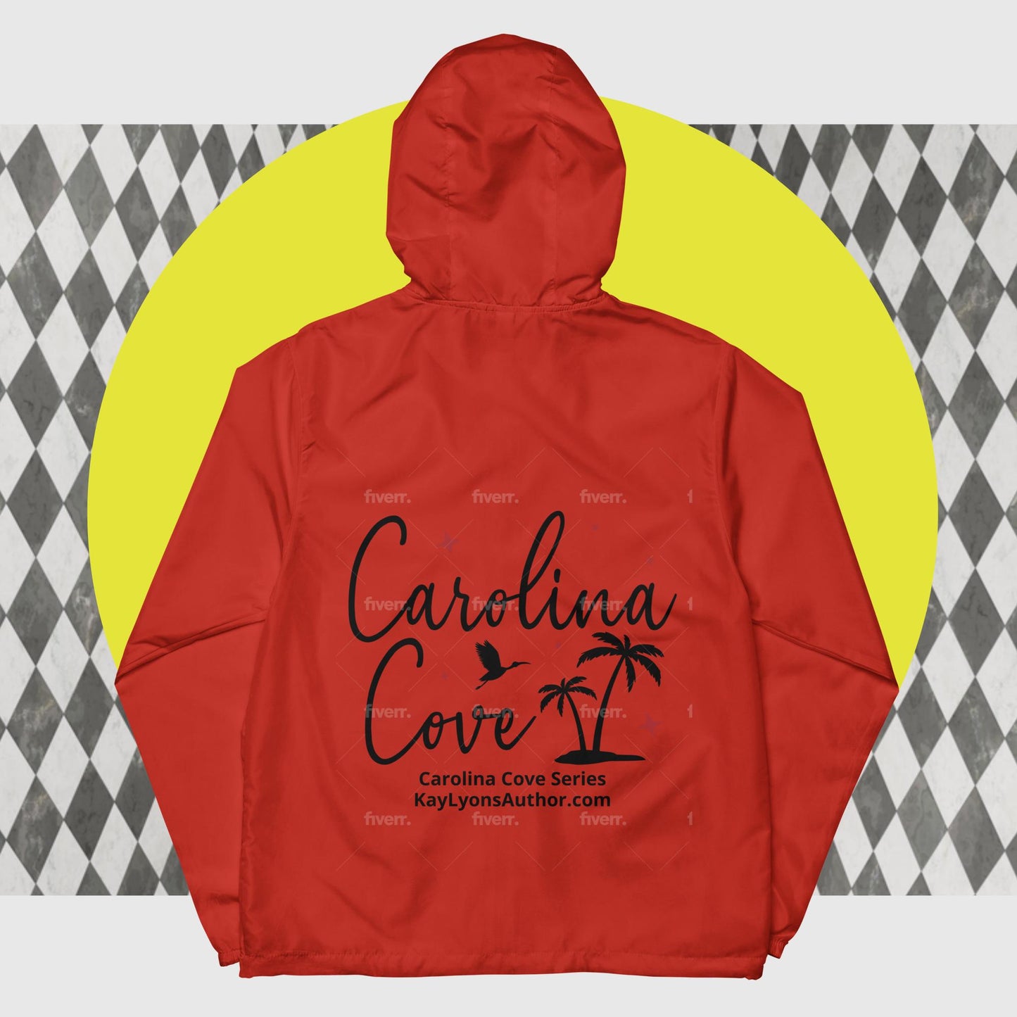 Unisex lightweight zip up windbreaker FEATURING CAROLINA COVE FROM THE CAROLINA COVE/MAKE ME A MATCH/SEASIDE SISTERS/BLACKWELL BROTHERS SERIES!